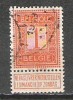 Belgique - 1912 - COB 108 - Oblit. - 1912 Pellens
