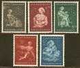 NEDERLAND 1944 Unused No Glue Stamp(s) Winter Aid 423-427 #302 - Unused Stamps