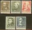 NEDERLAND 1939 Unused Hinged Stamp(s) Famous Persons 327-331  #335 - Neufs