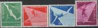 Romania 1957 Mi# 1639-1642 ** MNH - European Women's Gymnastic Meet, Bucharest - Unused Stamps