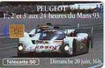 PEUGEOT 905 20 JUIN 16H00 50U SO3 07.93 ETAT COURANT - 1993