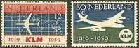 NEDERLAND 1959 OMP Zegel(s) K.L.M. 737-738 #672 - Ongebruikt