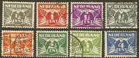 NEDERLAND 1926 Gebruikte Zegel(s) Cijfers (8 Waarden #520 - Usati