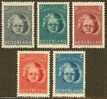 NEDERLAND 1945 OMP Zegels Kind 444-448 #887 - Nuevos