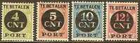 NEDERLAND 1924 OMP PORT Zegels P65-P68 #902 - Strafportzegels