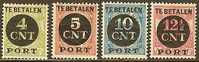 NEDERLAND 1924 OMP PORT Zegels P65-P68 #902 - Impuestos