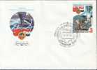 Joint Soviet-Syrian Space Flight - Russia 1987 FDC Mi# 5737-5739 + Block 192 - Rusia & URSS