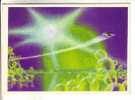NICE USSR " SPACE " Themes POSTCARD 1963 - SPACE FANTASY " In Double Sunrays " - Spazio