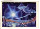 NICE USSR " SPACE " Themes POSTCARD 1963 - SPACE FANTASY " Double Star In Blue Sun Sunrays " - Space