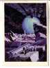 NICE USSR " SPACE " Themes POSTCARD 1963 - SPACE FANTASY " Moon - Earth " - Spazio