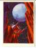 NICE USSR " SPACE " Themes POSTCARD 1963 - SPACE FANTASY " Moon Cranny " - Space