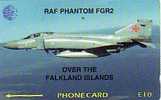 FALKLANDS AVION DE CHASSE MILITAIRE  £10 UT RARE - Armée