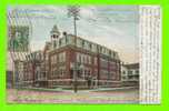 LEWISTON, ME - HEALEY ASYLUM - UNDIVIDED BACK - TRAVEL IN 1907 - HUGH C. LEIGHTON - - Lewiston