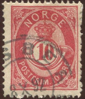 Pays : 352,01 (Norvège : Oscar II)  Yvert Et Tellier N°:    50 (o) ; Norgeskatalogen NO 38xX - Gebraucht