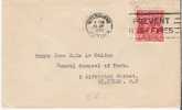 Au012 /  AUSTRALIEN -1936 King George 2P (Retuschiert), Bedarfsbrief-  Nach St. KildaThema Feuer (Prevent Bushfires) - Cartas & Documentos