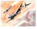 C.P.A.  AVION DESSINE  PAR PACHON  1942 - 1939-1945: 2de Wereldoorlog