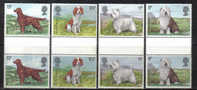 MA94 - GRAN BRETAGNA 1980, CANI : SERIE N. 880/3 COPPIE CON PONTE  *** - Unused Stamps