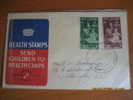 New Zealand 1950 Health Stamps Princess Elizabeth And Prince Charles FDC - Brieven En Documenten