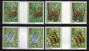 MA232 - GRAN BRETAGNA 1981, FARFALLE : SERIE  N. 992/95 COPPIE CON PONTE  *** - Unused Stamps
