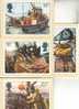 4 Carte Sur La Peche - 4  Postcard On Fishing - Fishing Boats