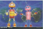 Robot - "Entrance Odd-jobber" Robots Pre-stamped Postcard ('00 Nanjing Robot Exhibition) - Other & Unclassified