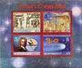 HALLEY´S COMET, Monserrat 40c, $1,75, $2.00,$3.00, Souvenir Sheet:1,Bulk:x10 (40 Stamps)  //Kleinbogen (cat.val €2 - Astronomy