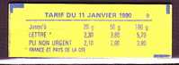 France; Carnet   N° 2614 C8 - 9T  à 2,30  Rouge  Briat. N° De Conf.9 - Sonstige & Ohne Zuordnung