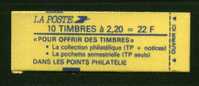 France; Carnet   N° 2376 C5   - 10 Timbres  - 2,20 Rouge  Liberté. Conf. N° 9 -- - Autres & Non Classés