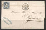 405 - SVIZZERA , DA LOSANNA 9/2/1863 - Lettres & Documents