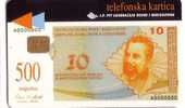BANKNOTE Bosnie Rare 500. Units - Banknotes Billet De Banque Billete De Banco Bank Note Biglietto Bill Notes Paper Money - Bosnia
