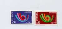 Andorre N°226 Et 227 Neuf* Europa 1973 - 1973