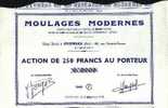 Action 250 Francs MOULAGES MODERNES 1968 (art. N° 35) - Industrial