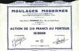 Action 250 Francs MOULAGES MODERNES 1968 (art. N° 35) - Industrie