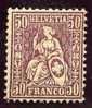HELVETIA Assise Yvert 48 + Neuf Avec Charnière Cote 45E - Unused Stamps