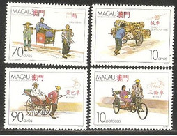 1987 Macao/MACAU CARRIAGES STAMP 4V - Unused Stamps