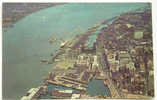 D 2280 - Liverpool, River Mersey (u.a.); Airview - CAk, Mit Brücken-Briefmarke Gel. - Liverpool