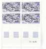 T.A.A.F. : N° 114 ** BLOC DE 4 COIN DATE - Unused Stamps
