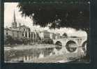CPSM - Limoux - Le Pont Neuf Et L'Eglise (Flamme Blanquette, NARBO 1) - Leucate