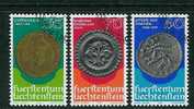 Liechtenstein - 1977 - Y&T N° 614 à 616 - Cachet 1er Jour - Usati