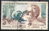 GABON Poste Aérienne 1 (o) Albert SCHWEITZER NOBEL Paix Gabon Ogooué Orgue Cachet (17) - Albert Schweitzer