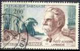 GABON Poste Aérienne 1 (o) Albert SCHWEITZER NOBEL Paix Gabon Ogooué Orgue Cachet PORT GENTIL (21) - Albert Schweitzer