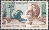 GABON Poste Aérienne 1 (o) Albert SCHWEITZER NOBEL Paix Gabon Ogooué Orgue Cachet (22) - Albert Schweitzer