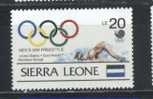 SIERRA LEONE   N° 940  **       Jo 1990    Natation - Schwimmen