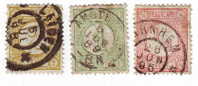 NEDERLAND 1876/94, CLASIC STAMPS 1/2,1 AND 2 CENT - Usati