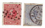 NEDERLAND 1872/88, CLASIC STAMPS 5 AND 10 CENT - Oblitérés