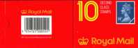 Grande Bretagne. Carnet à Figurine Format 75x48.C 1328 CII. Bande Horizontale De 10 Timbres ( 1328 C+1328d) - Postzegelboekjes