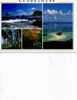 971 GUADELOUPE 4 VUES EN UNE CARTE CARET ALEE DUMANOIR POINTE DES CHATEAUX - Basse Terre