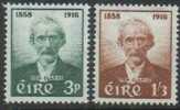 IRELAND - 1958 Thomas Clarke. Scott 165-6. - Andere & Zonder Classificatie