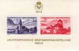 Liechtenstein Mi Block 9 Exhibition LIBA '72, Vaduz ** 1972 - Castle - Church - Unused Stamps