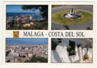{29158} Espagne Costa Del Sol Malaga , Divers Aspects , Multivues , Circulée En 2000. " En Baisse " - Malaga